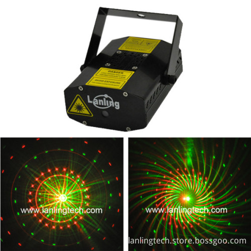 Mini Laser Disco Lighting, 4 Gobo Laser (MNB48RG)